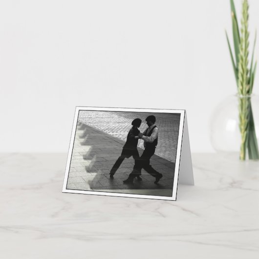 踊りのカップルNotecard カード (正面)
