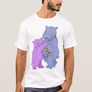 踊りのカバのタンゴのTシャツ Tシャツ
