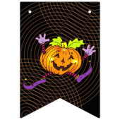 踊りのカボチャハローウィンパーティの装飾 バンティングフラッグ (第1の旗)