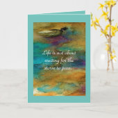 踊りのグリーティングカード カード (黄色い花)