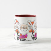 踊りのサンタのマグ マグカップ (中央)