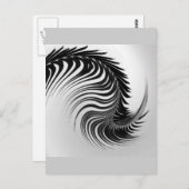 踊りのシュロの葉の郵便はがき ポストカード (正面/裏面)