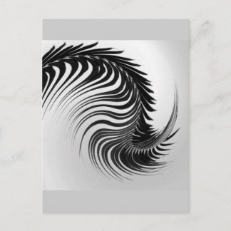 踊りのシュロの葉の郵便はがき ポストカード