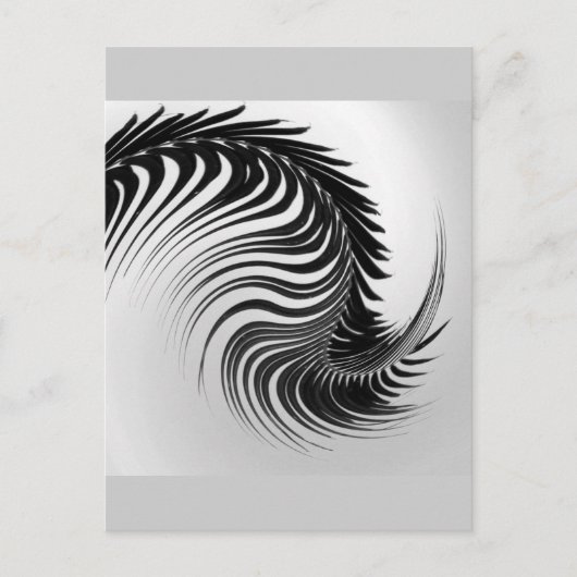 踊りのシュロの葉の郵便はがき ポストカード (正面)