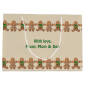 踊りのジンジャーブレッドのクッキー ラージペーパーバッグ (裏面)