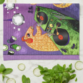 踊りのセンザンコウ キッチンタオル (折り畳み)