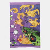 踊りのセンザンコウ キッチンタオル (縦)