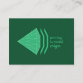 踊りのダイヤモンドは強大な名刺を設計します 名刺 (裏面)