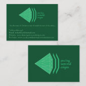 踊りのダイヤモンドは強大な名刺を設計します 名刺 (正面/裏面)