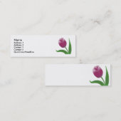 踊りのチューリップのプロフィールカード スキニー名刺 (正面/裏面)