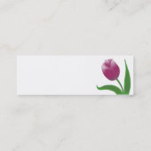 踊りのチューリップのプロフィールカード スキニー名刺 (裏面)