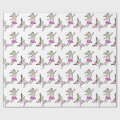 踊りのネズミ ラッピングペーパー (フラット)