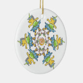 踊りのハリネズミ セラミックオーナメント (右)