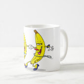 踊りのバナナのマグ コーヒーマグカップ (正面右)