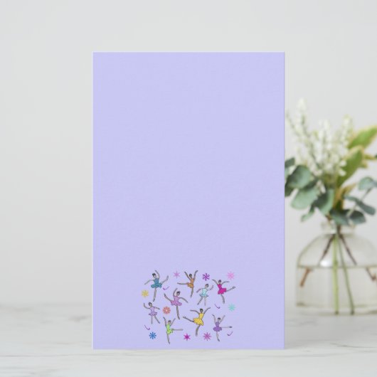 踊りのバレリーナの文房具 便箋 (スタンド正面)