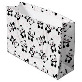 踊りのパンダ ラージペーパーバッグ (裏面アングル)