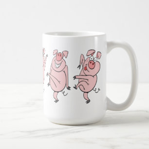 踊りのブタ コーヒーマグカップ
