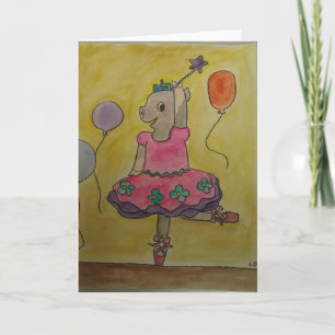 踊りのブタGreetingcard カード