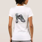 踊りのブーツ Tシャツ (裏面)