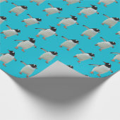 踊りのペンギンの包装紙 ラッピングペーパー (角)