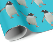 踊りのペンギンの包装紙 ラッピングペーパー (ロールコーナー)