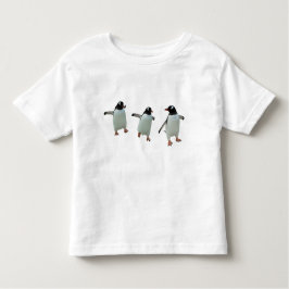 踊りのペンギンの子供のTシャツ トドラーTシャツ