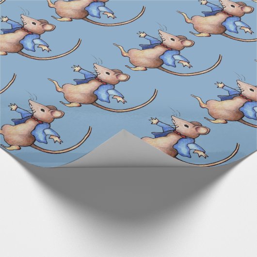 踊りのマウス、ベアトリックスの陶工の後の私の芸術、 ラッピングペーパー (角)