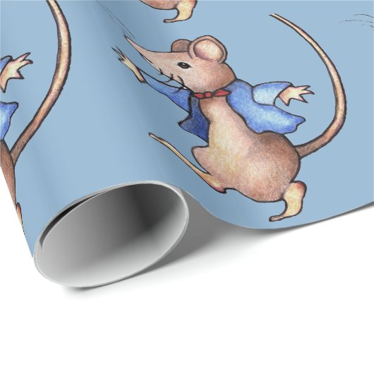 踊りのマウス、ベアトリックスの陶工の後の私の芸術、 ラッピングペーパー (ロールコーナー)