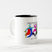 踊りのマグ ツートーンマグカップ (正面左)