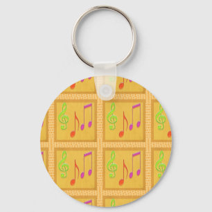 踊りのミュージカルの記号 キーホルダー