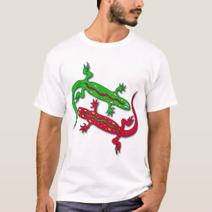 踊りのヤモリのトカゲ Tシャツ