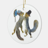 踊りのリス セラミックオーナメント (左)
