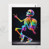 踊りのレインボーカラー ポストカード (正面/裏面)