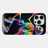 踊りのレインボーカラー iPhoneケース (裏面横)
