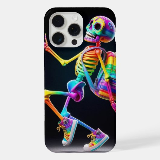 踊りのレインボーカラー iPhoneケース (裏面)