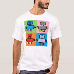 踊りのロボットポップアート Tシャツ
