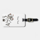 踊りのロボット ラゲッジタグ (正面横)