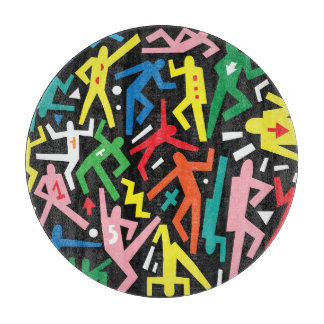 踊りの人々、ドードルセットパターン。 カッティングボード