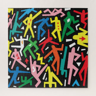 踊りの人々、ドードルセットパターン。 ジグソーパズル