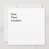 踊りの人 招待状 (裏面)