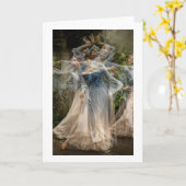 踊りの優しい動数々のき（3番） カード (黄色い花)