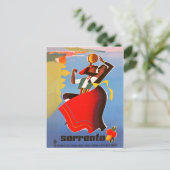 踊りの女の子ソレント，イタリア，ヴィンテージ旅行 ポストカード (スタンド正面)