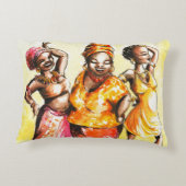 踊りの女性 アクセントクッション (裏面)