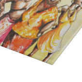 踊りの女性 カッティングボード (角)