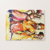 踊りの女性 ジグソーパズル (横)