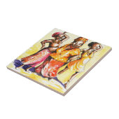 踊りの女性 タイル (側面)