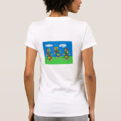 踊りの女性Tシャツ Tシャツ (裏面)