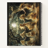 踊りの妖精の満月の雑誌 ノートブック (裏面)