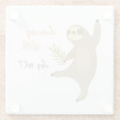 踊りの怠惰|なぜないか。 ガラスコースター (裏面)