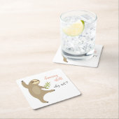 踊りの怠惰|なぜないか。 スクエアペーパーコースター (インサイチュ)